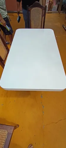 Mesa de Jantar Retangular Branca - Super Conservada!