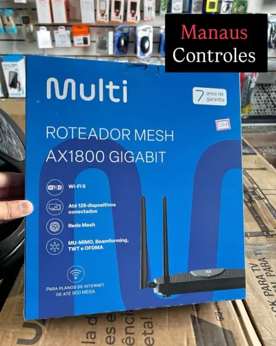 Roteador Mesh AX1800 DualBand 2.4GHz / 5GHz Wi-Fi 6 900 Mbps