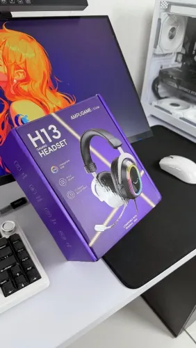 Headset Gamer FIFINE AmpliGame H13 RGB 7.1 Surround