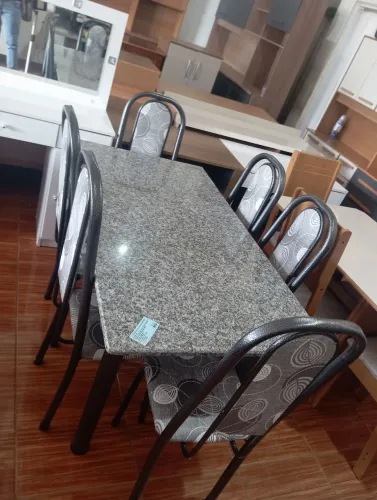 Mesa nova 6 cadeiras granito,top