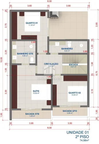 Sobrado em construção à venda no Cajuru | 140 m² | 3 quartos sendo 1 suíte | Curitiba