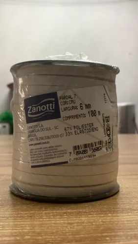 Elastico chato zanotti 6mm 5 rolos com 100 metros