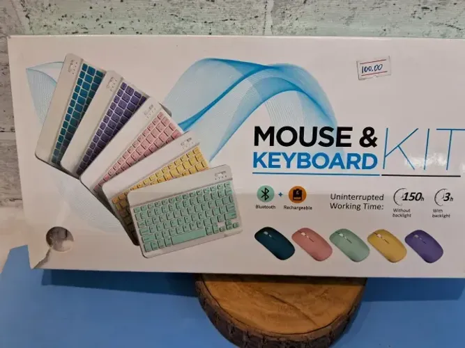 Mouse e Teclado Átomo Kit sem Fio