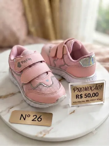 Tênis Infantil Feminino PimPim - Conforto e Estilo para Sua Princesa!