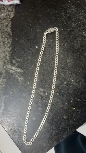 cordao de prata pra vender 70cm 8mm fecho caixão 46 gramas seminovo!