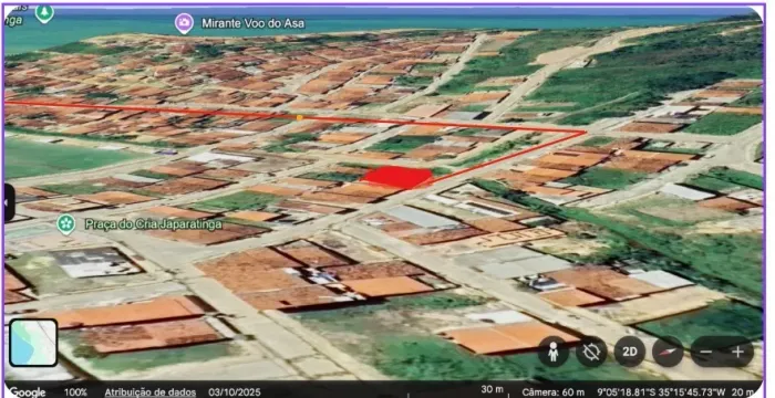 Vendo terreno 15x16. 240 mº em Japaratinga Maragogi