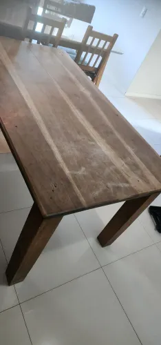 Mesa 6 lugares rústica 