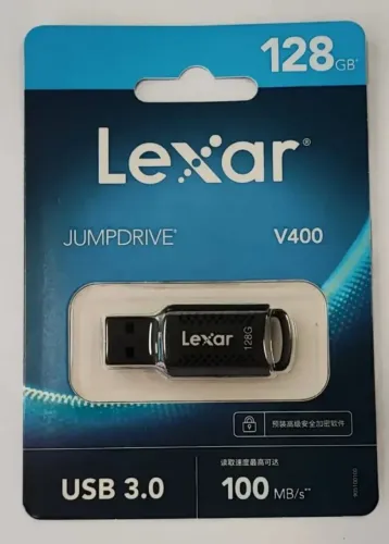 Pendrive USB 3.0 Lexar V400 128gb De Alta Velocidade