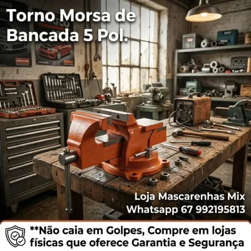 Torno Morsa de bancada 5" Polegadas (Tam. Médio). Cod:023