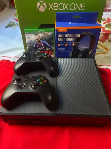 Xbox One Fat completo 2 controles 