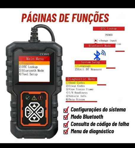 Escanear para diagnóstico de veículos