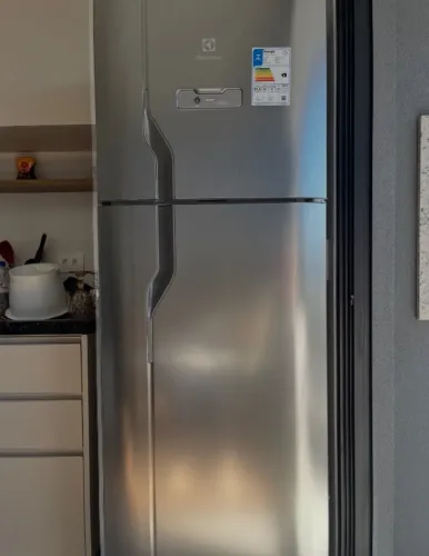 Geladeira Electrolux Frost Free 320L Duplex Inox Look