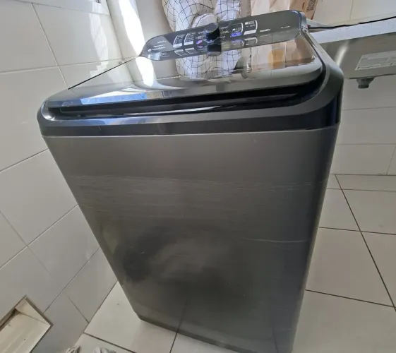Lavadora Panasonic 12kg cor Titanium