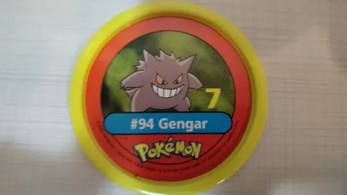 Tazos Estrela Pokémon Pokemetal #94 Gengar