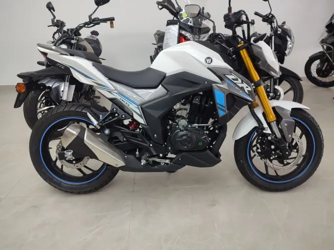 Suzuki Haojue DR160 Fi - DR 160 OKM - Branca Perolizado 2025 - Suzuki Rieira