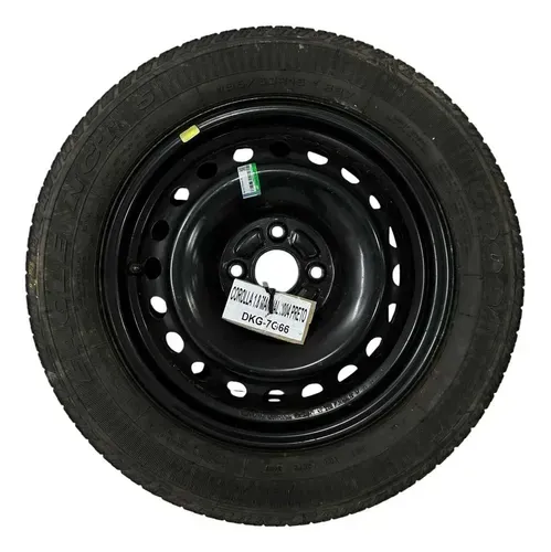 Roda Estepe Fino Nissan Versa Toyota Corolla 2024 Preto