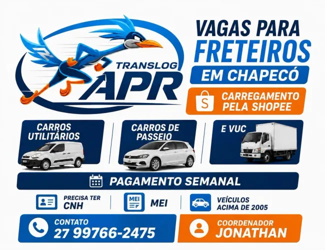 Preciso de freteieiros