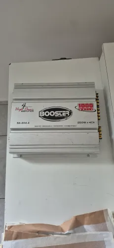 Combo Som Automotivo Módulo Booster Ba-404.4 + Caixa Bomber<br>