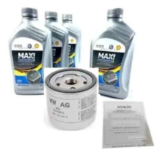 Kit Revisão básica Óleo + Filtro de Óleo Original Original Volkswagen. 