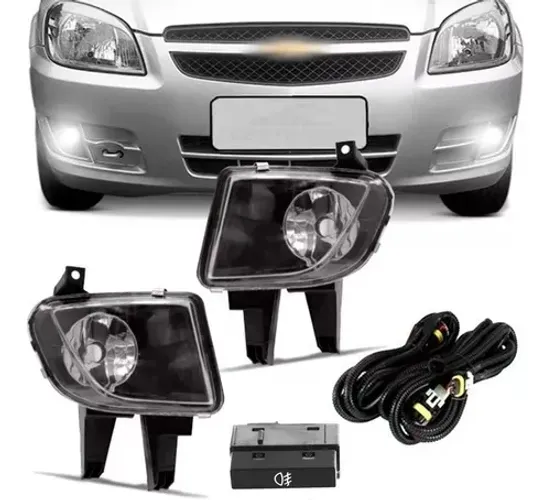 Kit Farol de Milha GM Celta 2012 à 2015 / Prisma 2012 - ShockLight - 040810