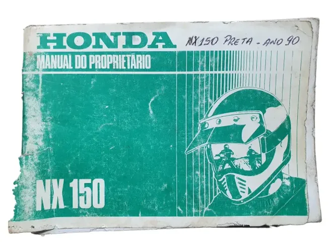Nx 150 Moto Honda Manual Proprietário 1990 Original Coleção