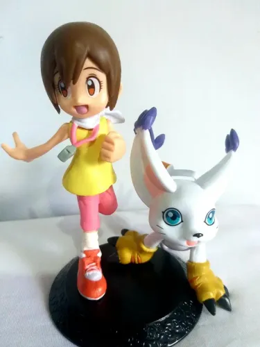 Action Figure Kare e Tailmon - Coleção Digimon Adventure