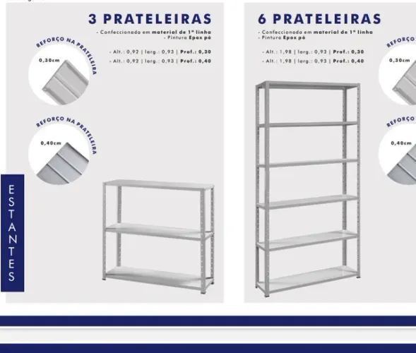 ESTANTE DE AÇO NOVA EM OFERTA 