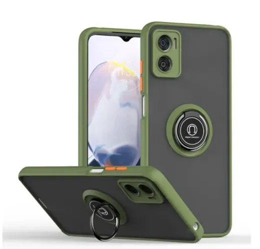 Capa Army Gree com proteção da lente da câmera para Motorola moto e20, e30, e40, e22, e22i