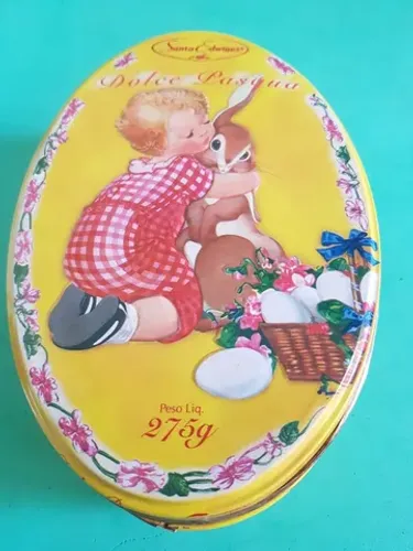 Lata Antiga Dolce Pasqua Santa Edwiges