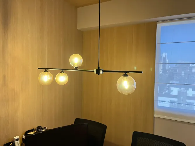 Luminária moderna de teto 4 lâmpadas