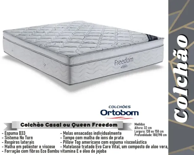 quarto colchao king size ortobom