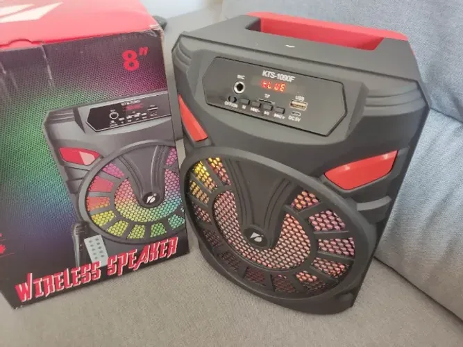 Caixa de som bluetooth Kbroad Kts-1090D Com Microfone