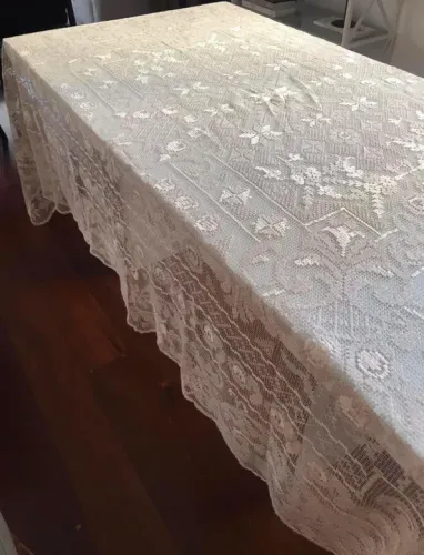 Linda Toalha de Renda Portuguesa!