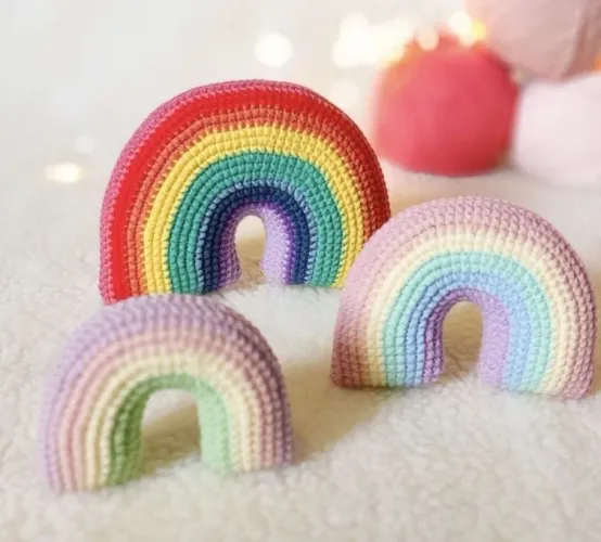 Arco-íris de Crochê - Decoração Infantil