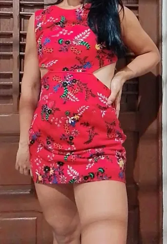 Vestido curto de marca