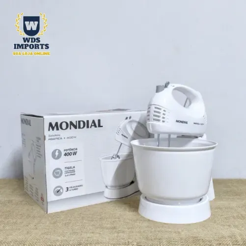 Batedeira Mondial Prática 400w 3 Velocidades