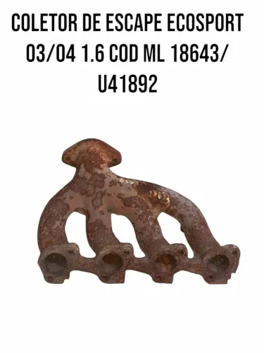 Coletor De Escape Ecosport 03/04 1.6 Cod Ml 18643/ U41892