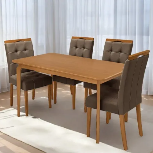 Mesa Alegra com 4 cadeiras Sophia - Entrega Rápida