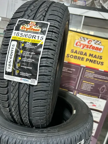 Pneu Remold Crystone 185/60R15 - Qualidade e Durabilidade