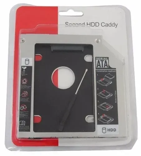 Adaptador Dvd Para Hd Ou Ssd Notebook Drive Caddy 9,5mm e 12,7mm Sata