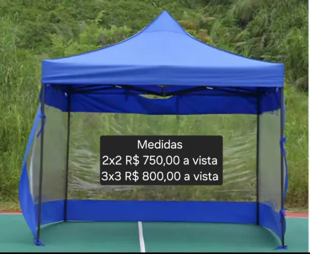Tenda Gazebo articulado sanfonado ferro galvanizado