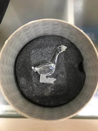 2 gansos em cristal swarovski 