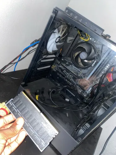 CPU, ryzen4600g 32gb de memória ram, placa mãe auros b550m