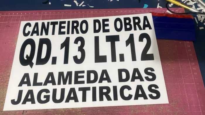 Placa de endereço 