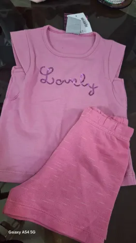 Conjunto Infantil verão bebê menina Angerô,