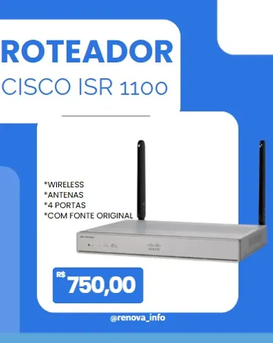 ROTEADOR CISCO ISR 1100 - WIRELESS