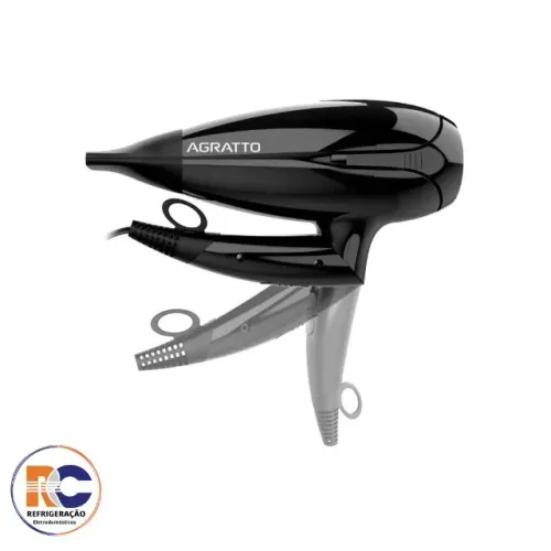 SECADOR DE CABELOS DOBRAVEL PROF DELLA PRETO AGRATTO