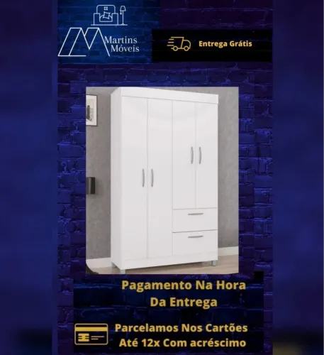 GRANDE PROMOÇÃO*GUARDA ROUPA  TÓQUIO 4 PORTAS ENTREGA GRÁTIS ACEITA CARTÃO