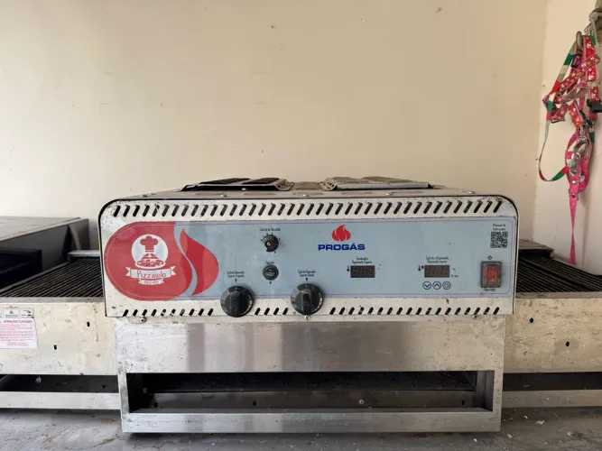 Forno de esteira para pizza