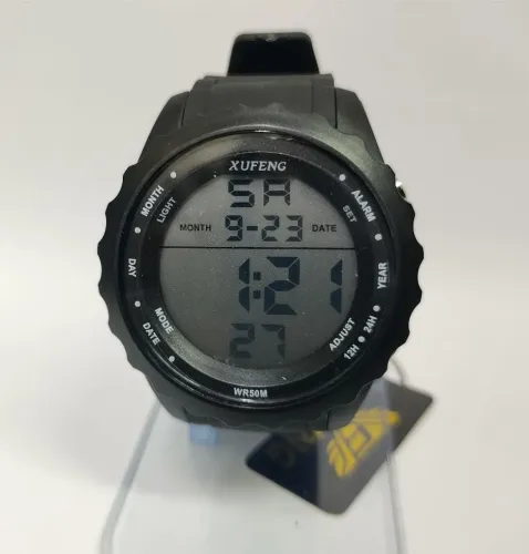Relógio Digital Xufeng Preto Esportivo